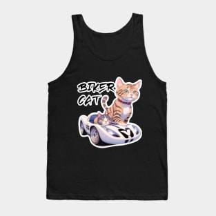 Biker Cat,Racer Cat Tank Top